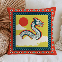Asiatisk Drakillustration Djärv Maximalistisk Särp