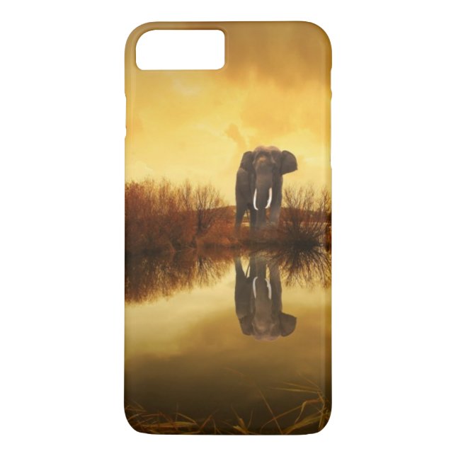 Asiatisk elefant i Thailand under en glödande soln Case-Mate iPhone Skal (Baksida)