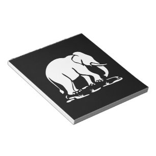 Asiatisk elefantskylt Ahead Thai Elephant Trekking Anteckningsblock