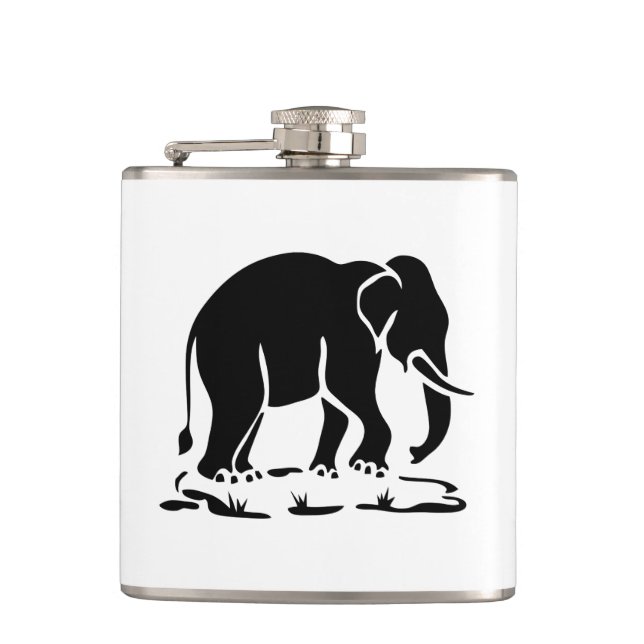 Asiatisk elefantskylt Ahead Thai Elephant Trekking Fickplunta (Framsidan)