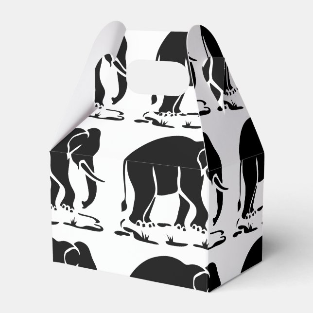 Asiatisk elefantskylt Ahead Thai Elephant Trekking Presentaskar (Framsidan Sidan)