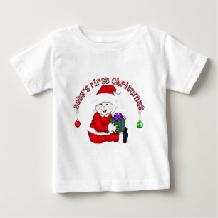 Asiatisk Elf Baby 1:a jul Tee