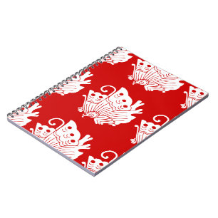 Asiatisk fjäril japansk Kamon Design Anteckningsbok