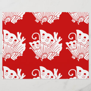 Asiatisk fjäril japansk Kamon Design Reklamblad