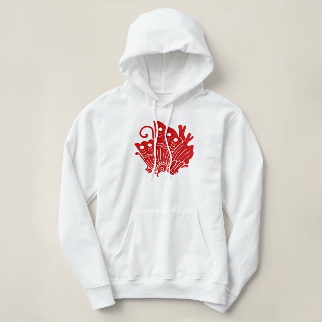 Asiatisk fjäril japansk Kamon Design Tee Shirt (Design framsida)