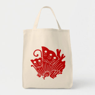 Asiatisk fjäril japansk Kamon Design Tygkasse