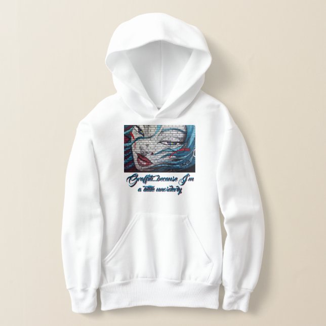 Asiatisk flicka graffiti  t shirt (Laydown)