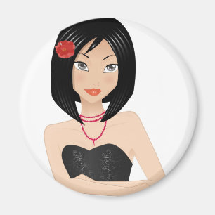 Asiatisk flicka magnet