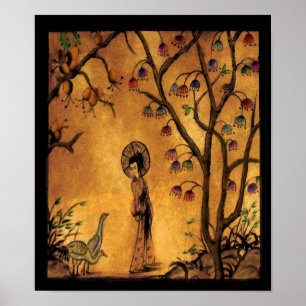 Asiatisk flicka ~ Skriv ut/Poster Poster