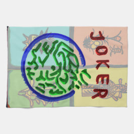 Asiatisk handduk för JokerMah Jongg Kökshandduk