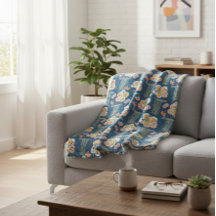 Asiatisk-inspirerad Fleece Blanket med Noodles