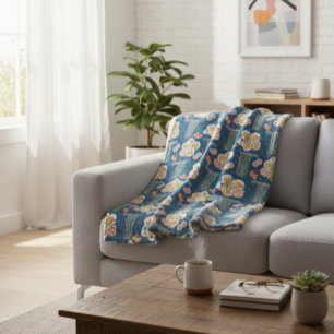 Asiatisk-inspirerad Fleece Blanket med Noodles