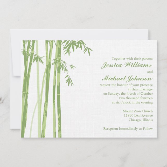 asiatisk inspirerad inbjudningar (Framsida)