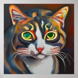 Asiatisk katt poster