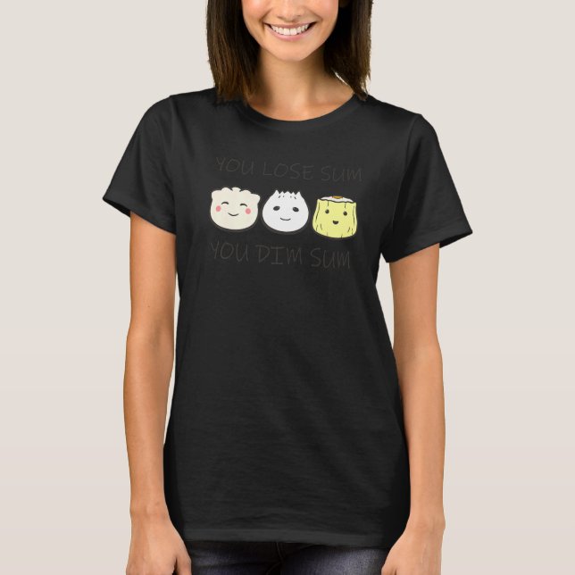Asiatisk kinesisk mat Restaurant Dim Sum Eat T Shirt (Framsida)