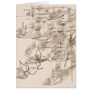 Asiatisk konst & asfullt kort för blommor