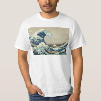 Asiatisk konst - underbaren vinkar av Kanagawa T-shirt