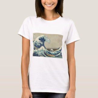 Asiatisk konst - underbaren vinkar av Kanagawa T-shirt