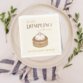 Asiatisk liten dupling Kawaii Baby Shower Pappersservett