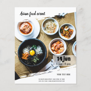 Asiatisk livsmedelshändelse flygblad