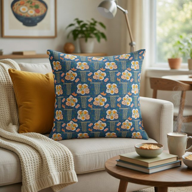 Asiatisk livsmedelsinspirerad Dekorativ kudde med  (Skapare uppladdad)