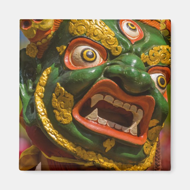 Asiatisk maskerad dansare magnet (Framsidan)