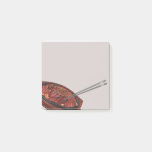 Asiatisk mat 12 klisterlappar post-it block