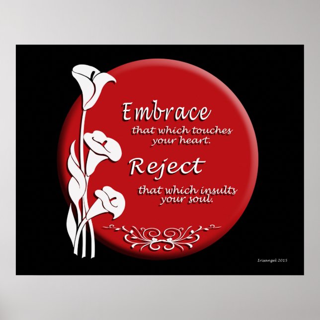 Asiatisk motiv Stigning sol inspirerande budskap Poster (Framsidan)