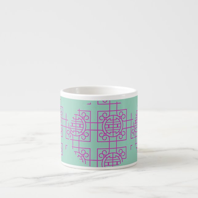 asiatisk mugg espressomugg (Framsidan)