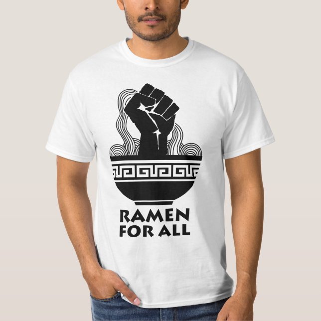 Asiatisk Noodle Soppa för hela Ramen Älskare T Shirt (Framsida)