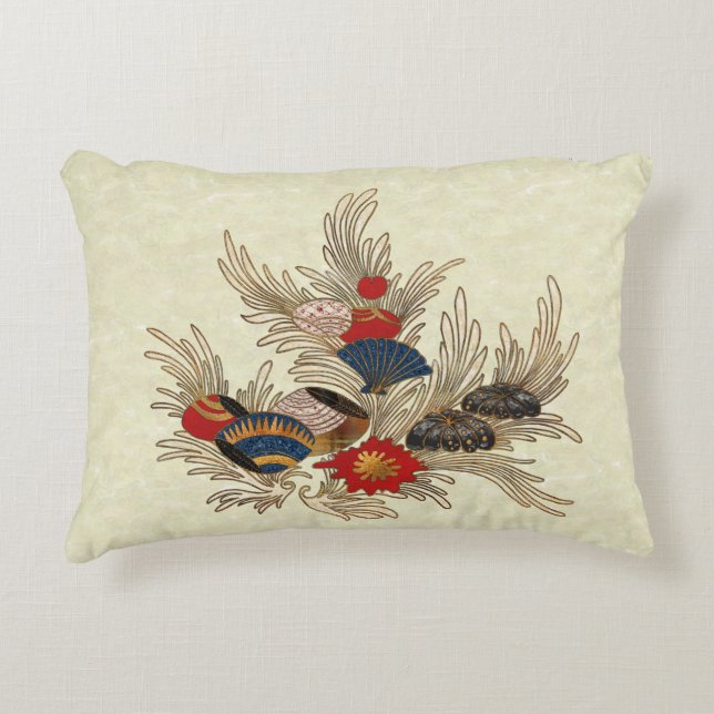 Asiatisk Oceanen Deco Prydnadskudde (Framsidan)