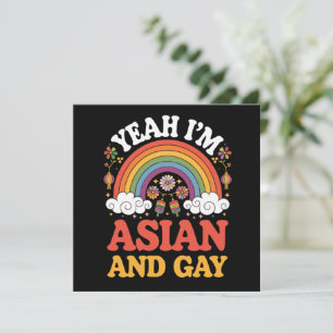 Asiatisk och gay queer asiatisk kinesisk koreansk  inbjudningar