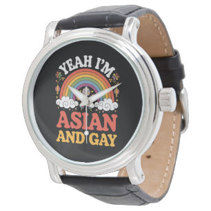 Asiatisk och homosexuell queer asiatisk kinesisk k armbandsur