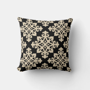 Asiatisk Ornamental Motive Geometric Mönster Kudde