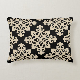 Asiatisk Ornamental Motive Geometric Mönster Prydnadskudde
