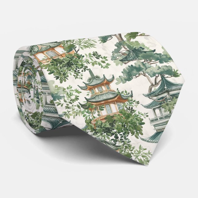 Asiatisk Pagod Frodig Botanisk Skog Slips (Rullad)