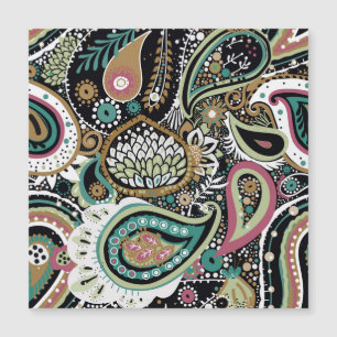 Asiatisk paisley: modern, sömlös design.
