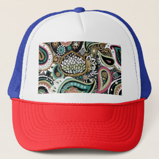 Asiatisk paisley: modern, sömlös design. keps