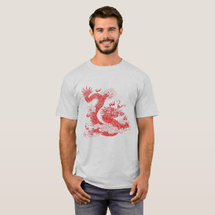 Asiatisk Röd Drakon T-shirt