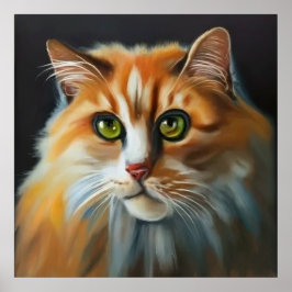 Asiatisk semi-långhårig-katt poster