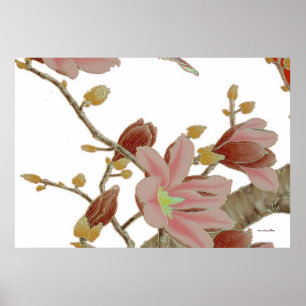 Asiatisk sommarutskrift poster