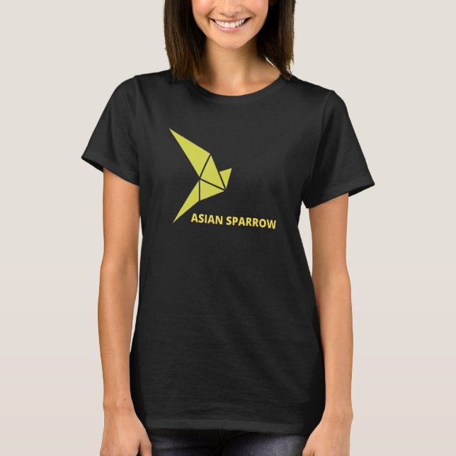 Asiatisk Sparrow T Shirt (Framsida)