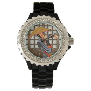 Asiatisk stridskvinna armbandsur