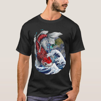 Asiatisk tatuering | Japansk Koi-fisk | T-Shirts