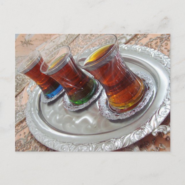 Asiatisk tea vykort (Framsida)