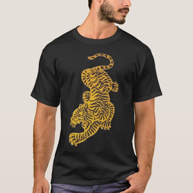 Asiatisk tiger tee shirt (Framsida)