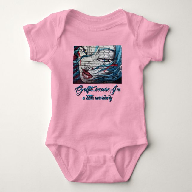 Asiatisk tjej Graffiti  T Shirt (Framsida)