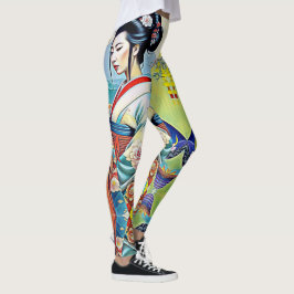 ASIATISK VÅRDEsignERKOLLAGE Leggings