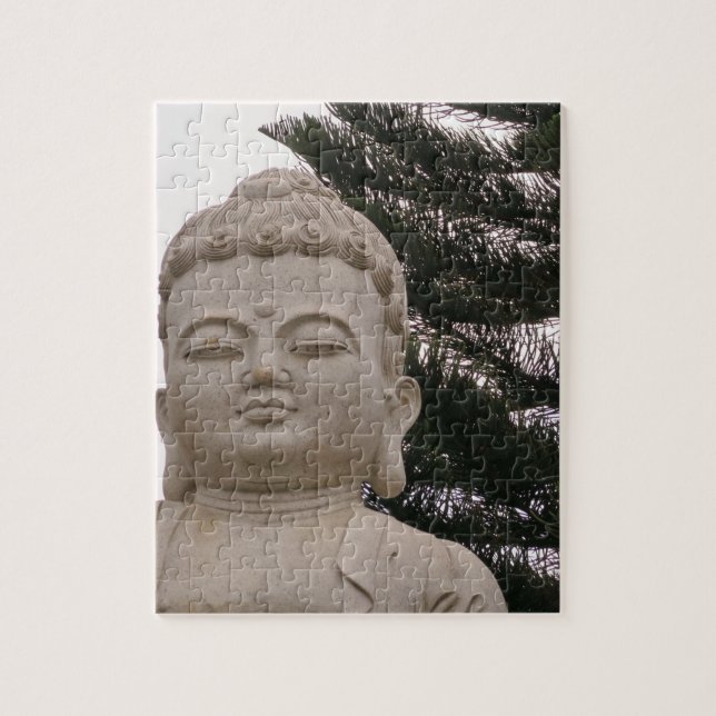 asiatisk, vietnamesisk, konst, skulptur, buddha, pussel (Vertikal)