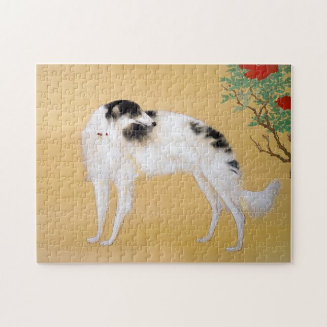 Asiatiska Borzoi Pussel (Horisontell)